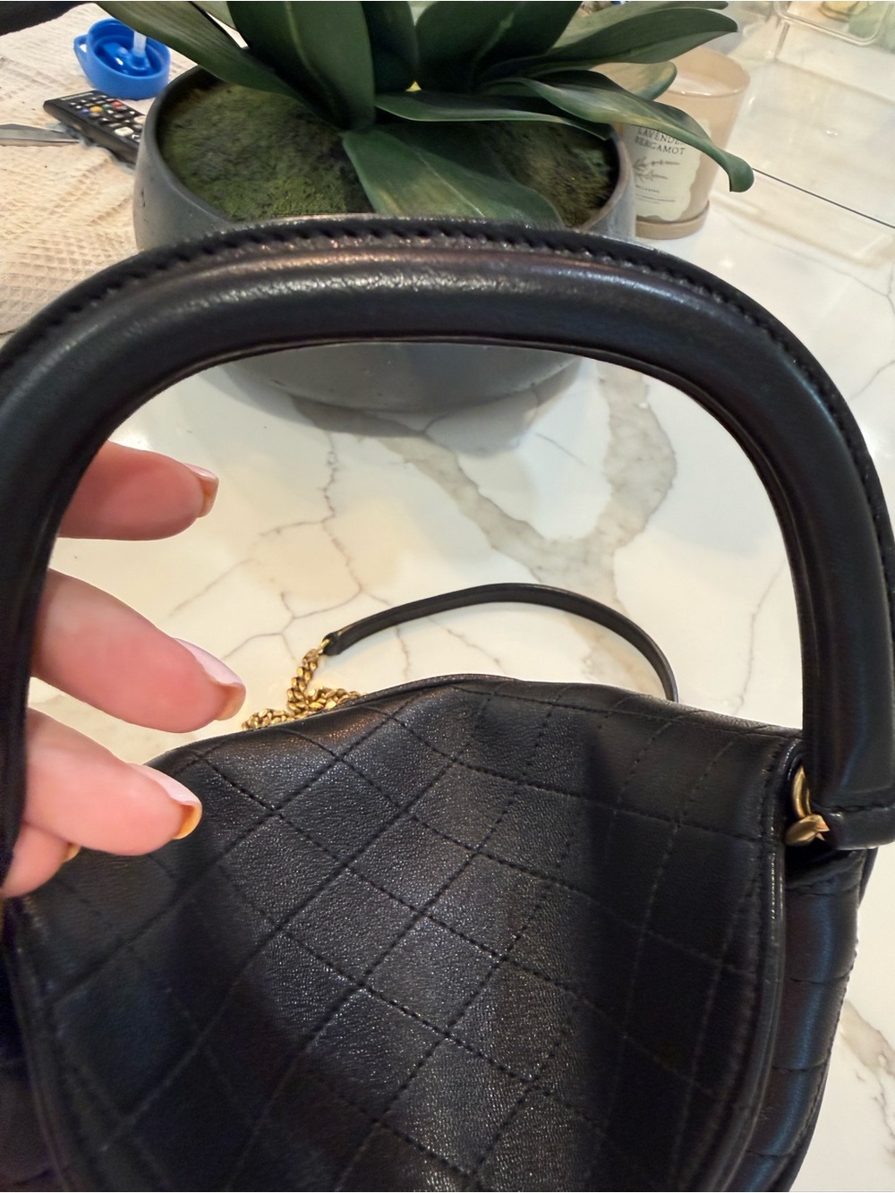 Yves Saint Laurent Black Quilted Mini Bucket Bag with Gold Hardware - Picture 2 of 5